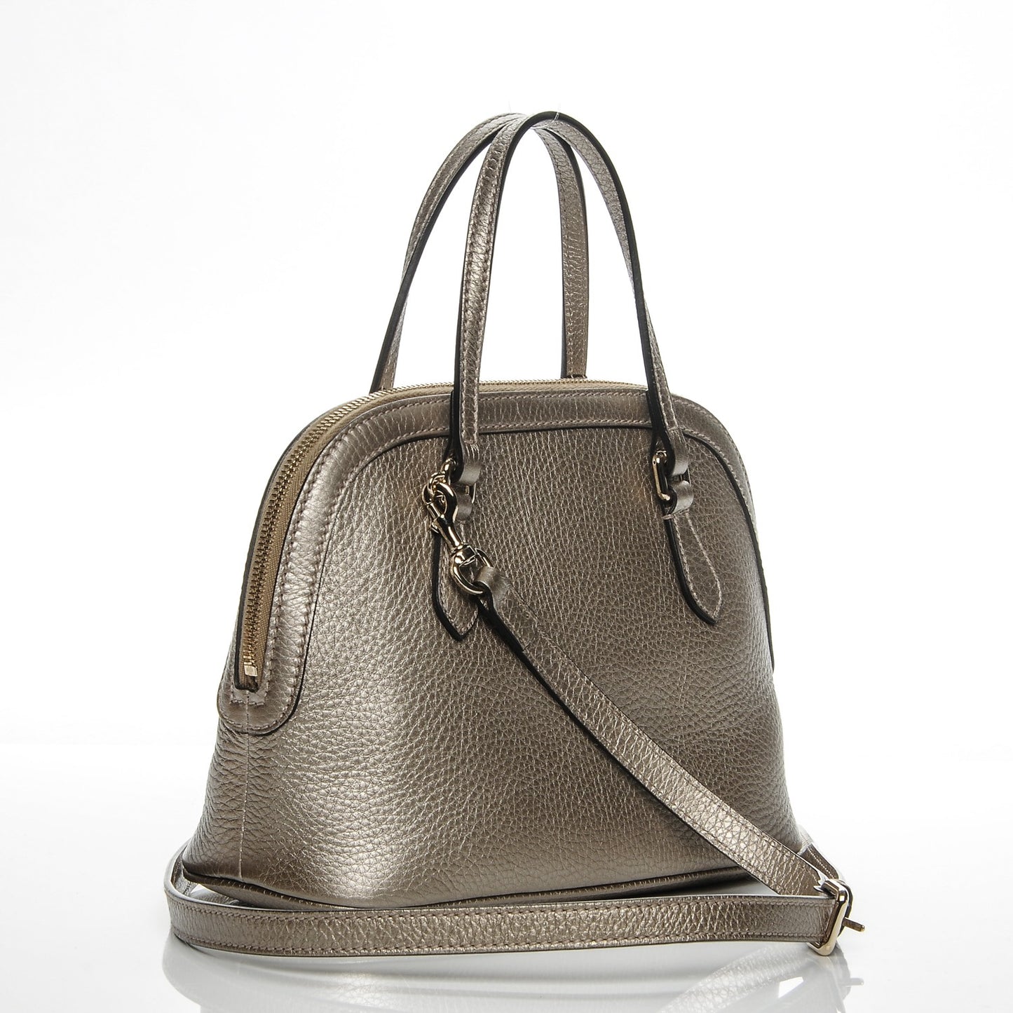 Calfskin Mini Dome Bag Pewter