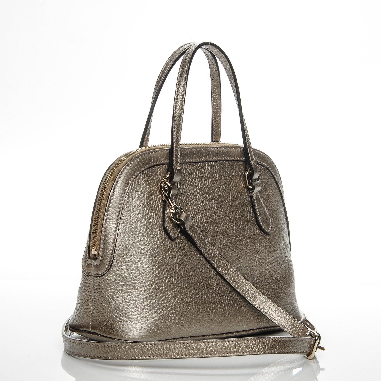Gucci Calfskin Mini Dome Bag Pewter 3 of 7