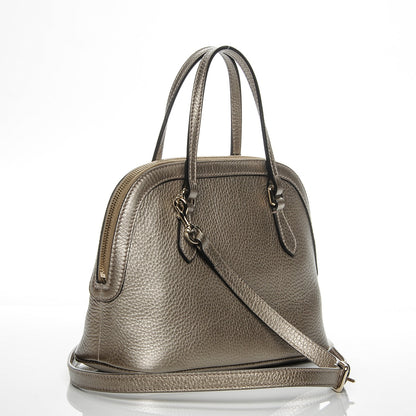 Gucci Calfskin Mini Dome Bag Pewter 3 of 7