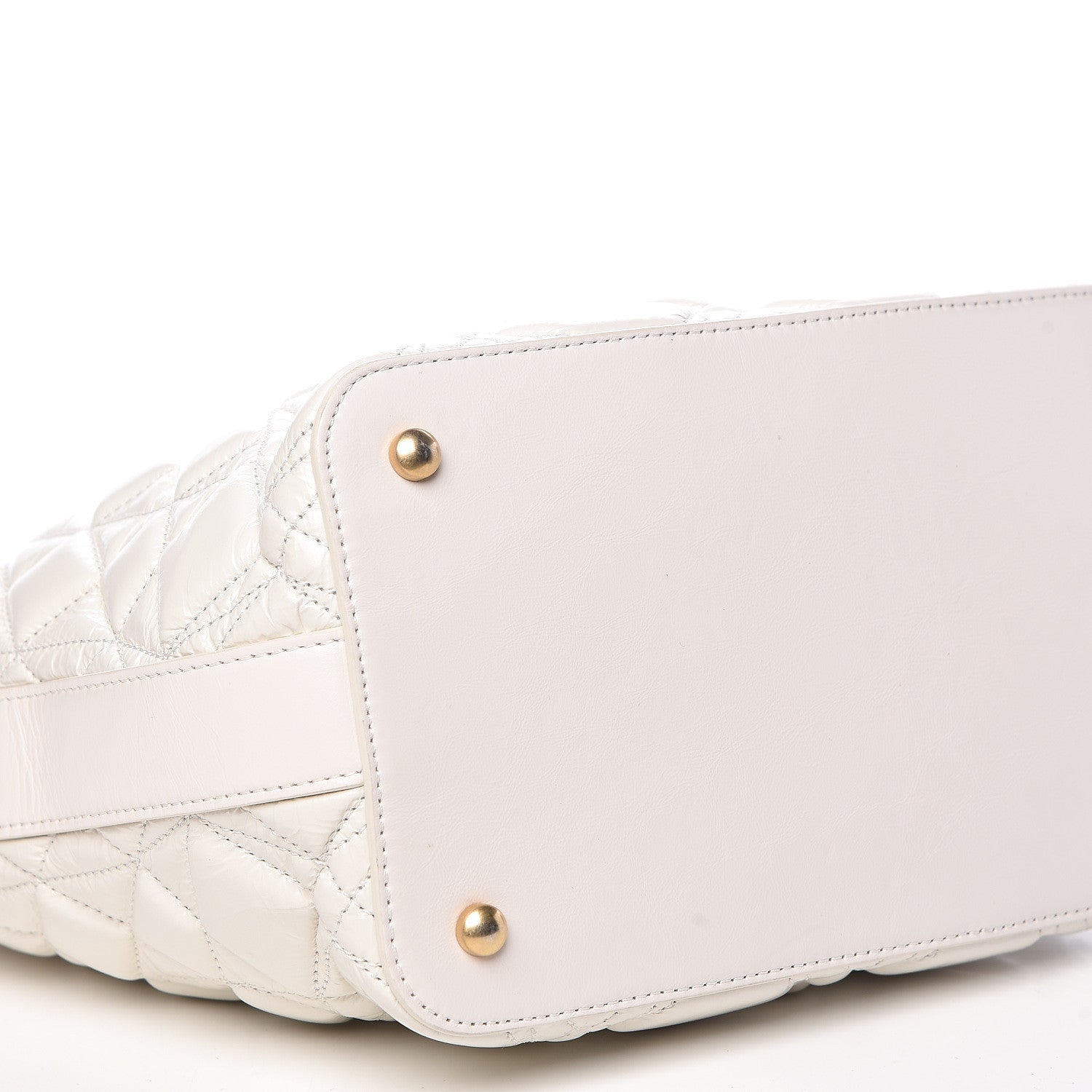 Chanel Glazed Calfskin Quilted State Of The Art Hobo White 10 of 11