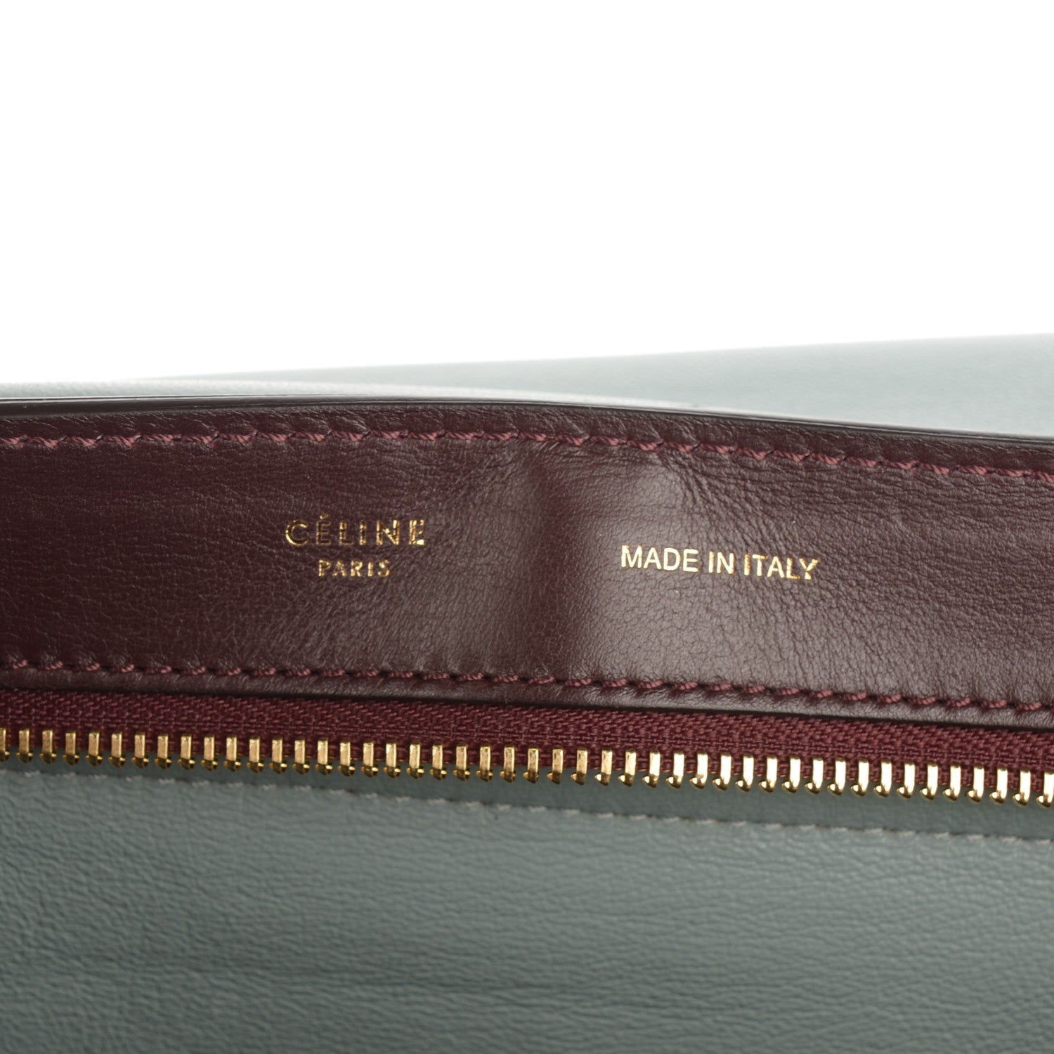 Celine Smooth Calfskin Suede Medium Tri-Color Trapeze Dark Grey 6 of 8