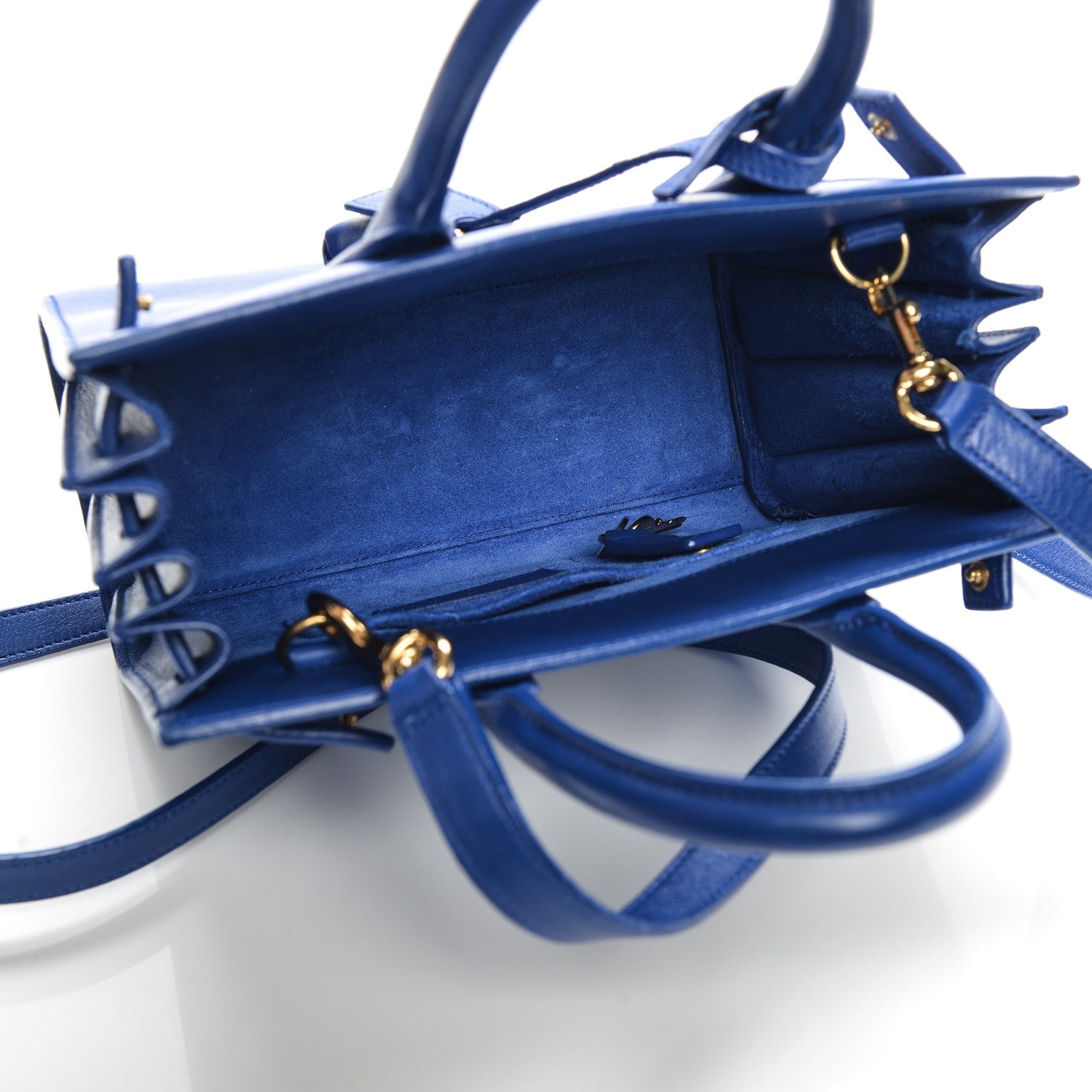 Saint Laurent Calfskin Nano Sac De Jour Royal Blue 5 of 7