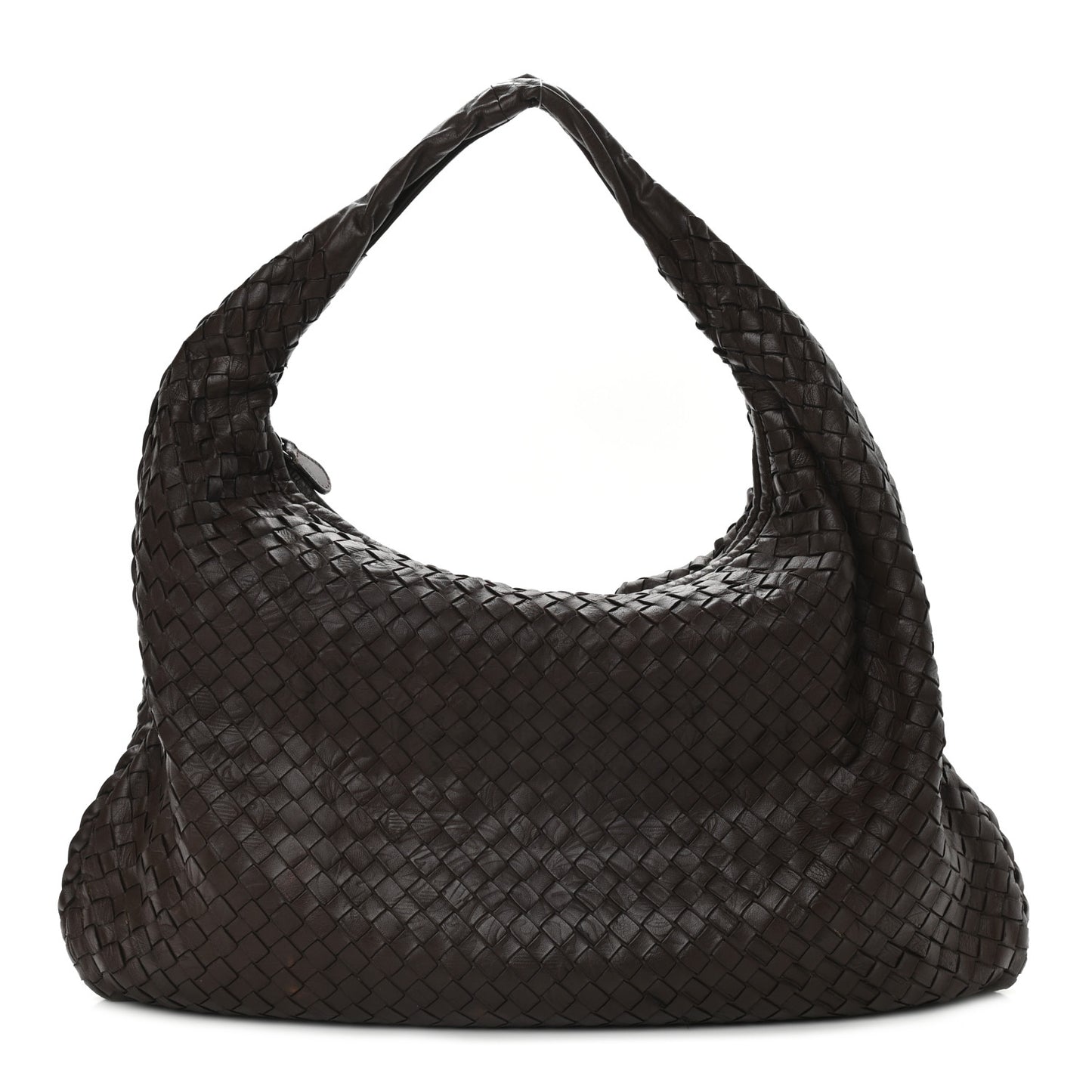 Nappa Intrecciato Large Veneta Hobo Ebano