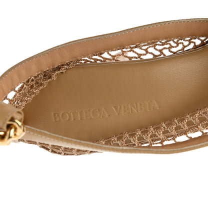 Bottega Veneta Mesh Calfskin Chain Stretch Pumps 36 Beige 7 of 7