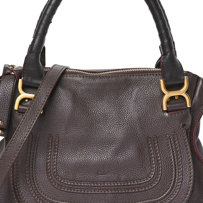 Chloe Calfskin Medium Marcie Satchel Truffle 7 of 11