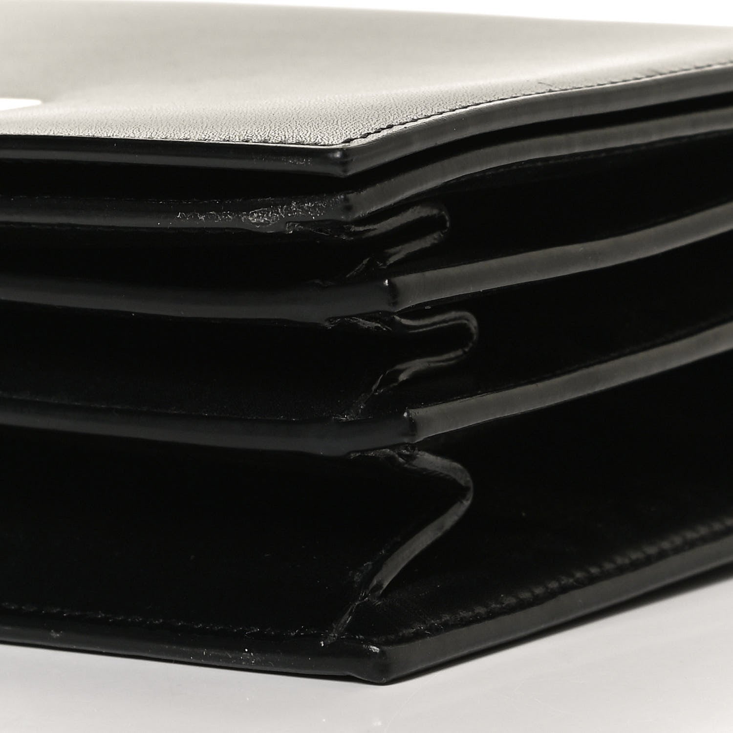Saint Laurent Smooth Calfskin Medium Domino Shoulder Bag Black 11 of 11