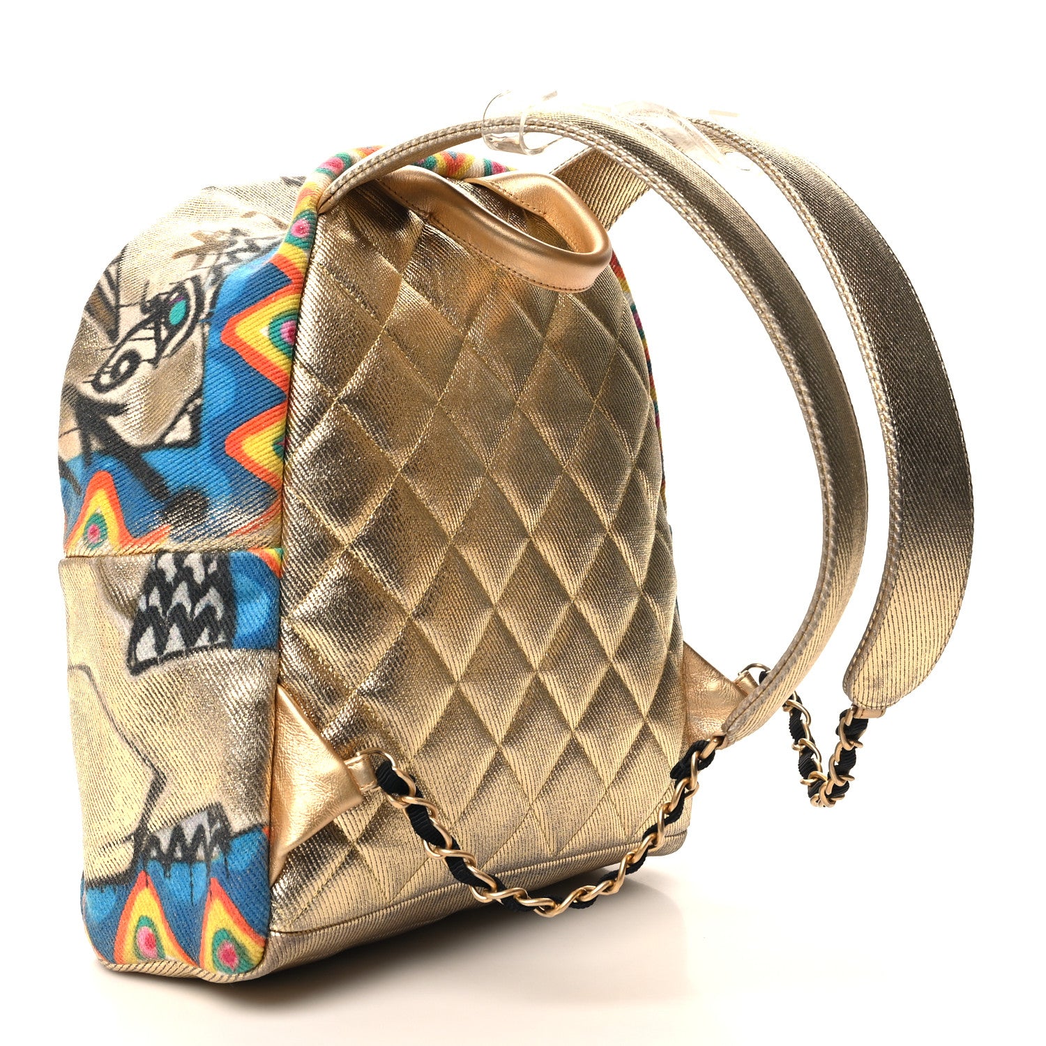 Chanel Graffiti Printed Canvas Street Spirit Backpack Multicolor 3 of 10