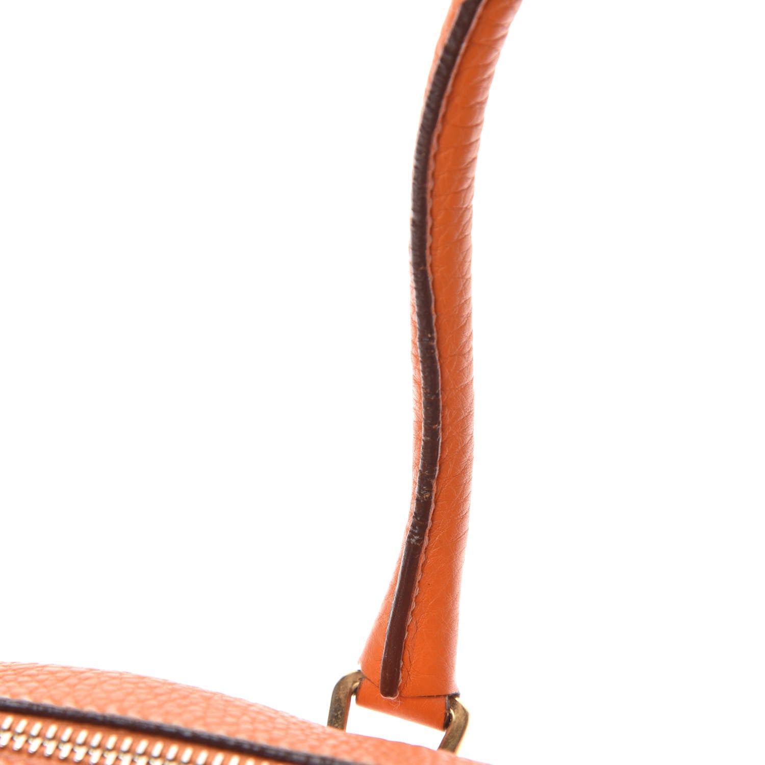 Prada Vitello Daino Shoulder Bag Papaya 14 of 21