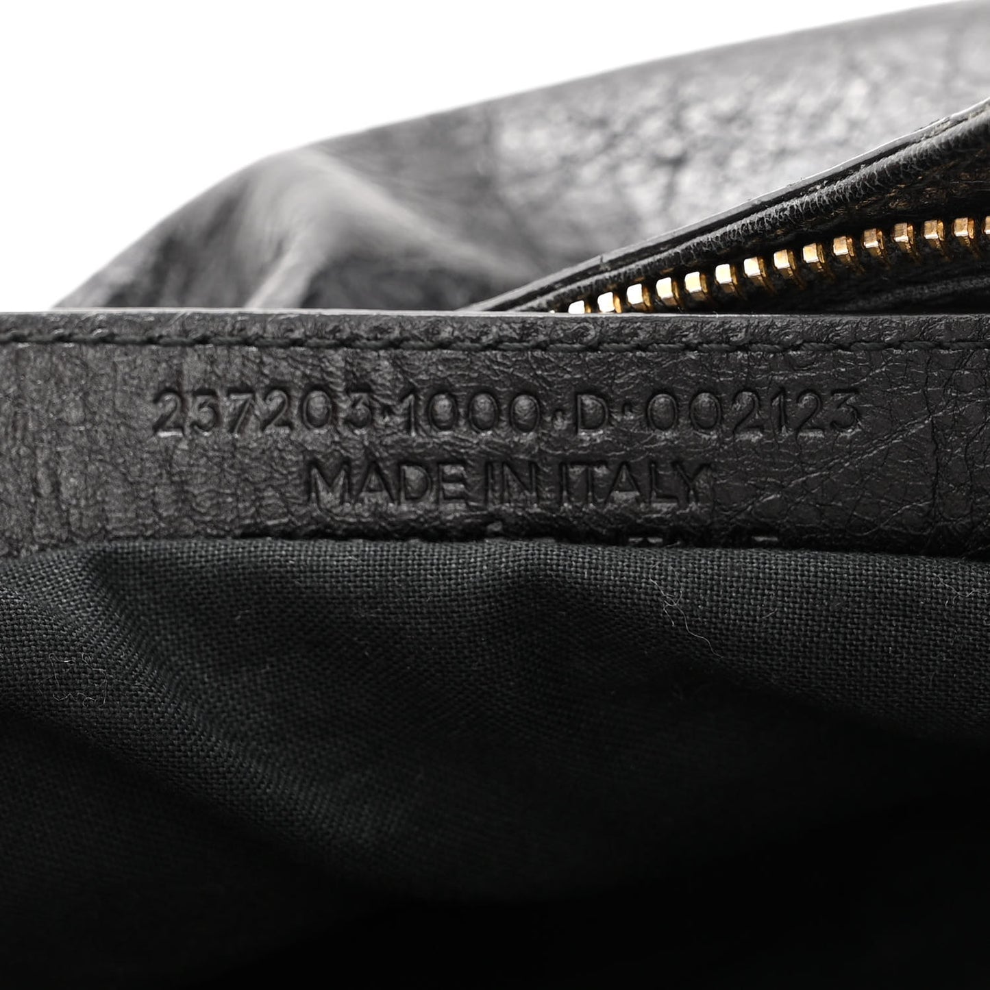 Agneau Giant 12 Gold Hardware Hip Black