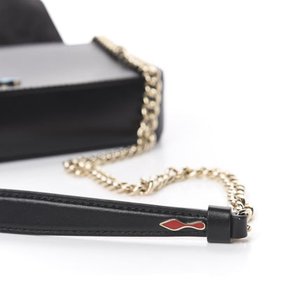 Christian Louboutin Calfskin Spiked Zoompouch Crossbody Black 7 of 12