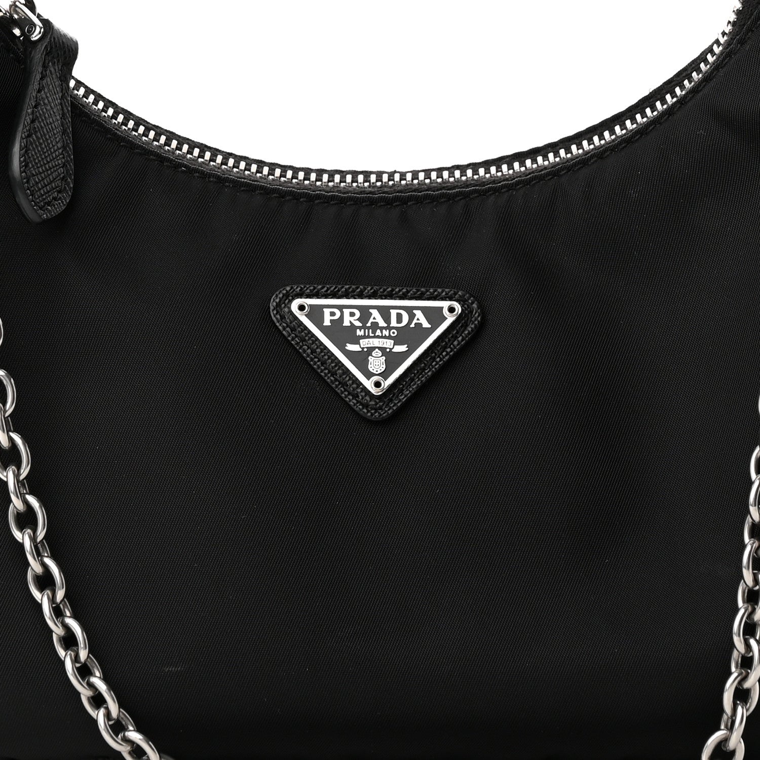 Prada Nylon Re-Edition 2005 Shoulder Bag Black 7 of 9