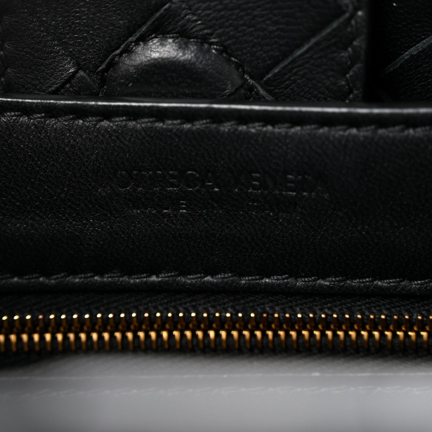 Nappa Intrecciato Small Andiamo Shoulder Bag Black