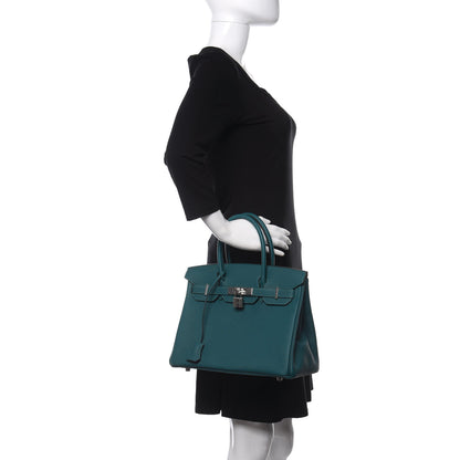 Hermes Togo Verso Birkin 30 Vert Bosphore Bleu Ocean 2 of 10