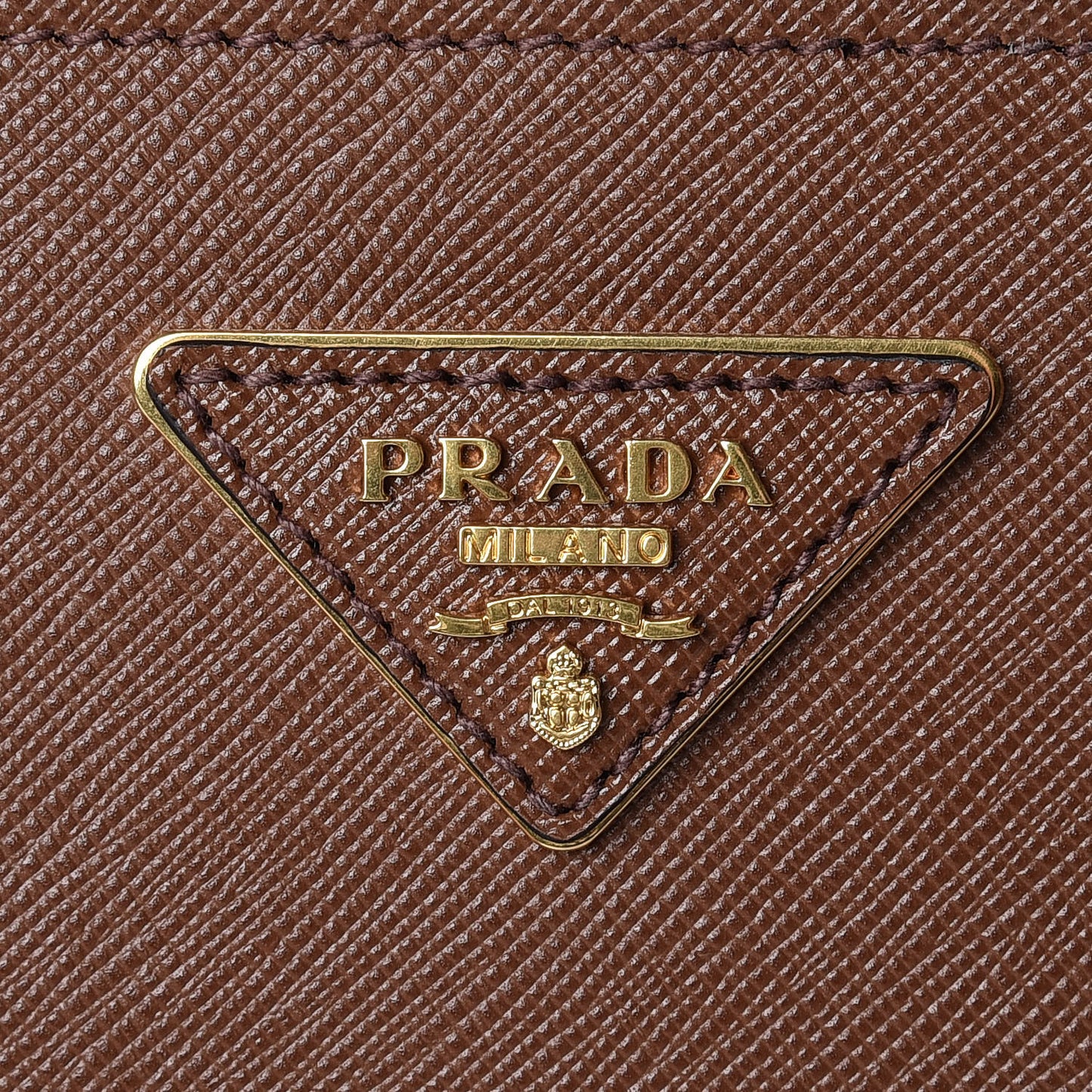Saffiano City Calfskin Greche Paradigme Bag Palissandro