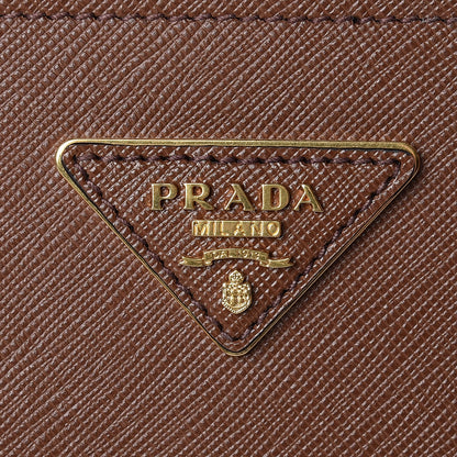 Prada Saffiano City Calfskin Greche Paradigme Bag Palissandro 8 of 10