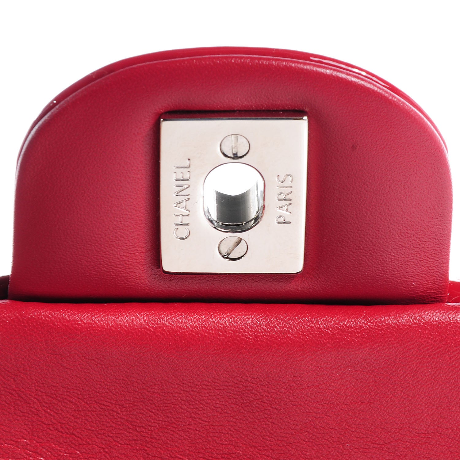 Chanel Patent Quilted Mini Flap Red 7 of 7
