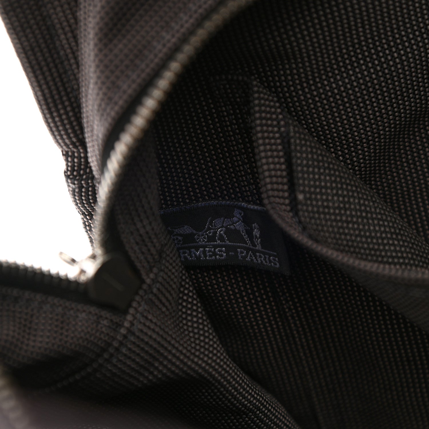 Hermes Canvas Herline Backpack Grey 6 of 13