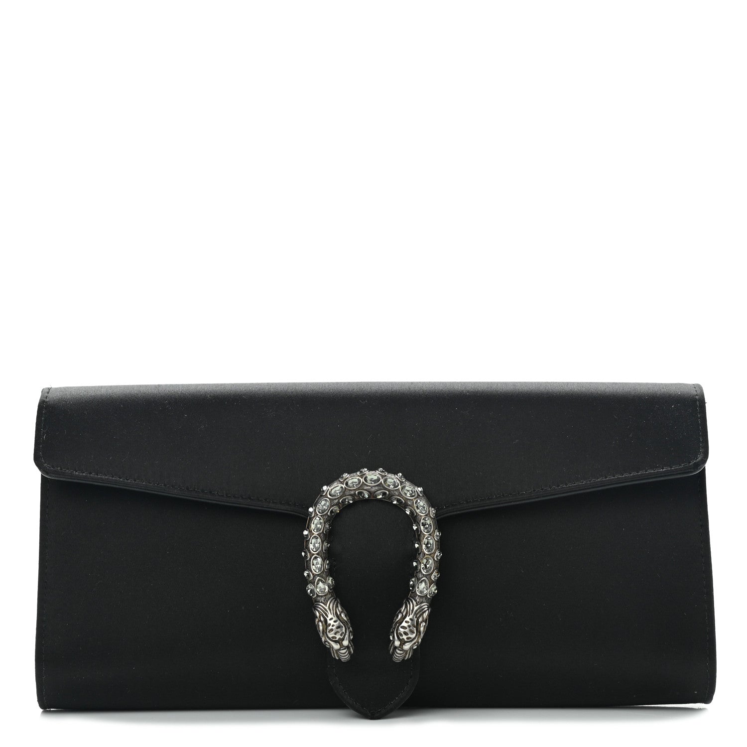 Gucci Satin Dionysus Clutch Black 1 of 7