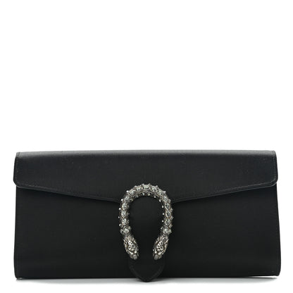 Gucci Satin Dionysus Clutch Black 1 of 7