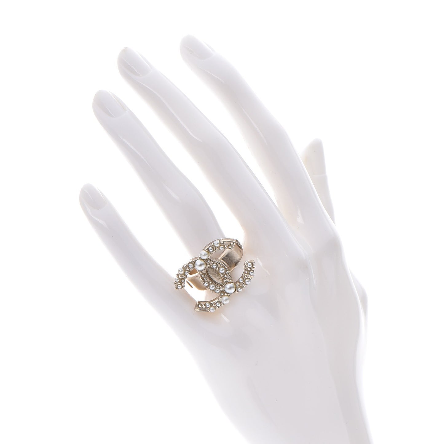 Pearl CC Ring 7 Gold