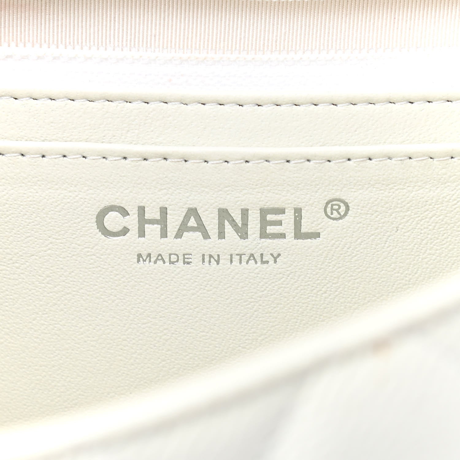 Chanel Caviar Quilted Jumbo Single Flap White 6 of 11