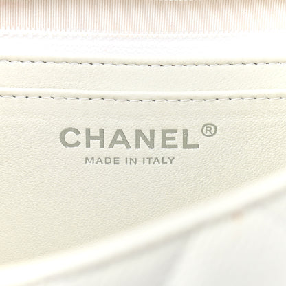 Chanel Caviar Quilted Jumbo Single Flap White 6 of 11