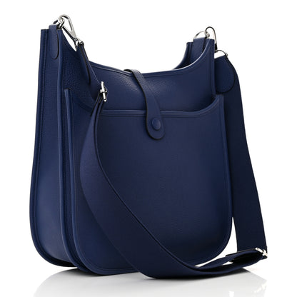 Hermes Taurillon Maurice Evelyne III PM Bleu Saphir 3 of 13