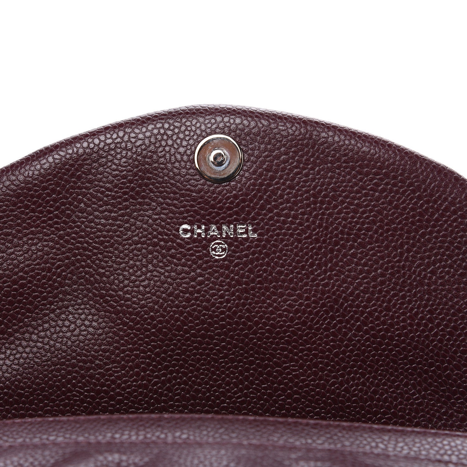 Chanel Caviar Half Moon Wallet On Chain WOC Bordeaux 5 of 11