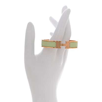 Hermes Enamel Narrow Clic Clac H Bracelet PM Vert Fizz 2 of 4