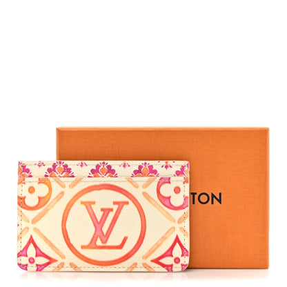 Louis Vuitton Monogram Tiles By The Pool Card Holder Coral 8 of 8