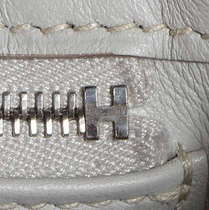 Hermes Veau Swift Perforated Mini Sac Berline Craie Gris Perle 6 of 19