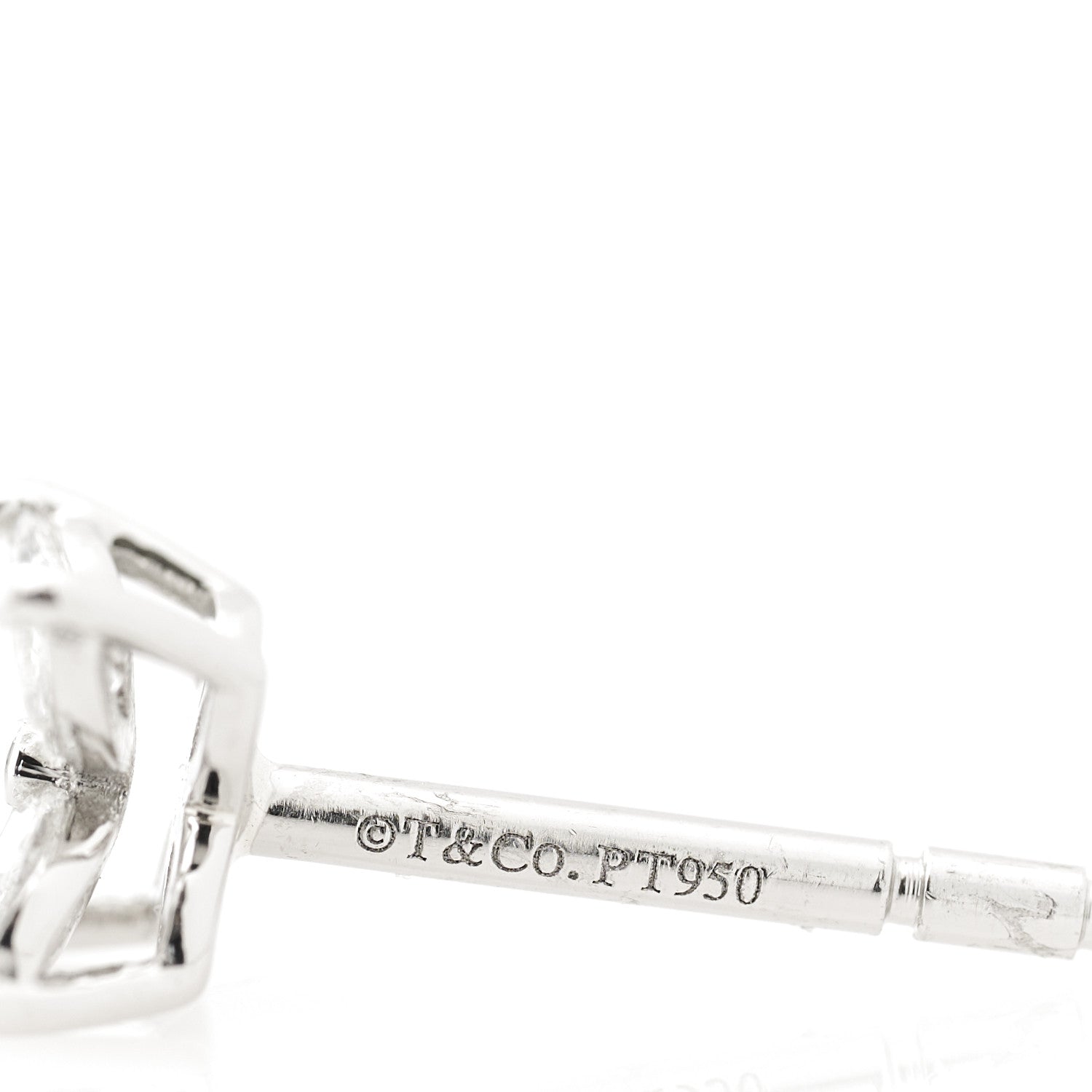 Tiffany Platinum Diamond .19ct Mini Victoria Earrings 7 of 7