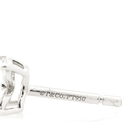 Tiffany Platinum Diamond .19ct Mini Victoria Earrings 7 of 7