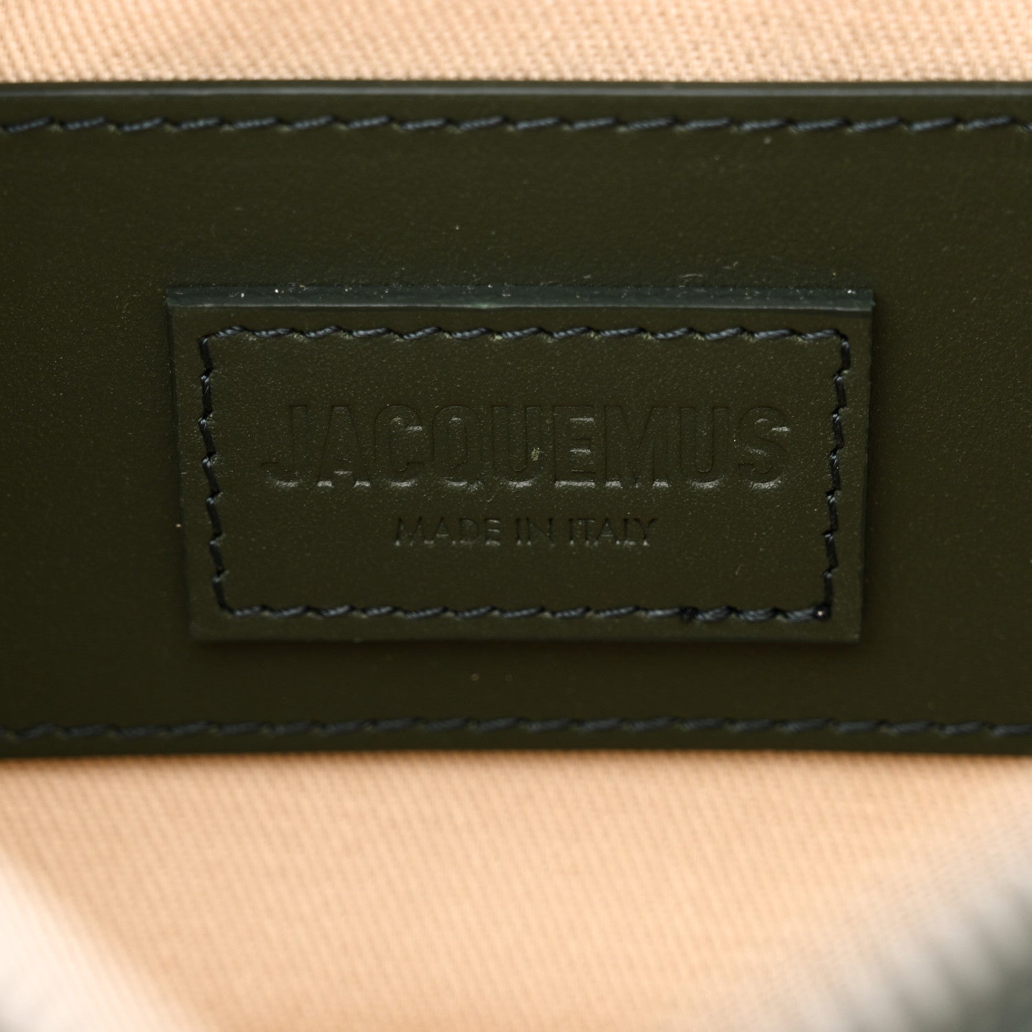 Jacquemus Smooth Calfskin Le Baneto Dark Green 6 of 9