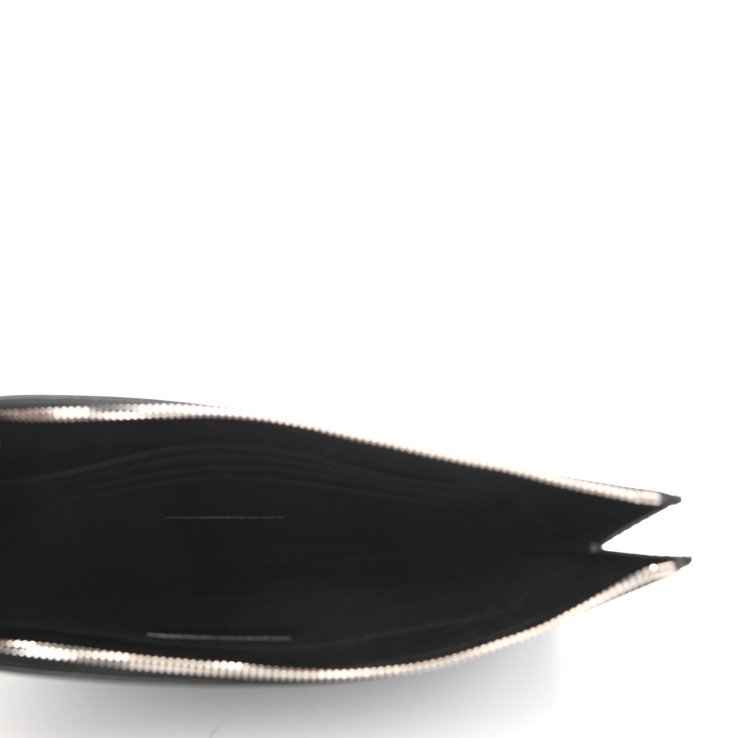 Saint Laurent Calfskin Star Logo Zipped Tablet Pouch Black 5 of 8