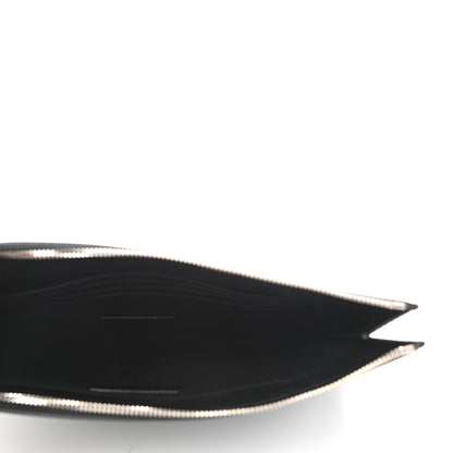 Saint Laurent Calfskin Star Logo Zipped Tablet Pouch Black 5 of 8