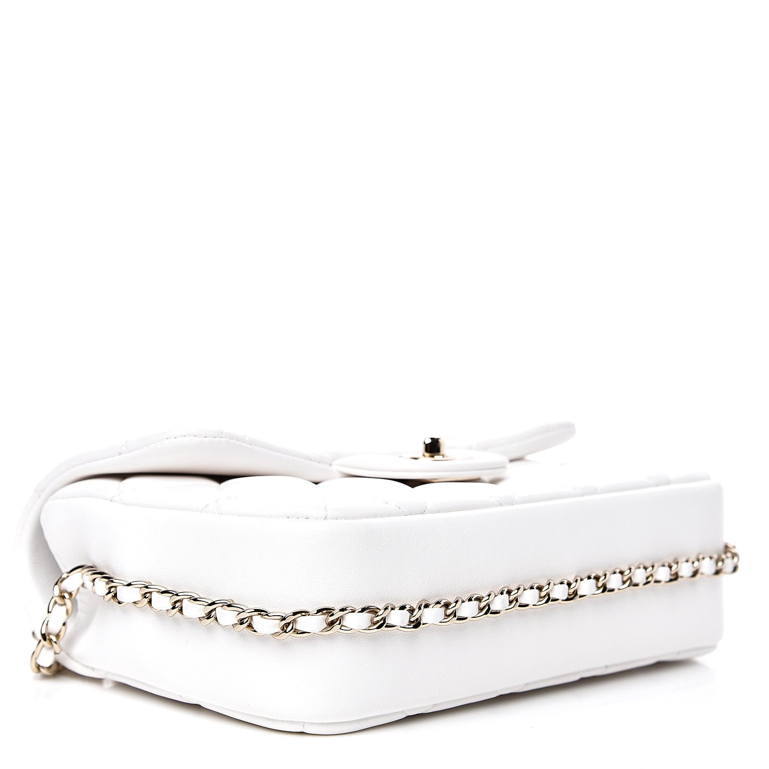 Chanel Lambskin Quilted Small My Precious Flap White 3 of 10