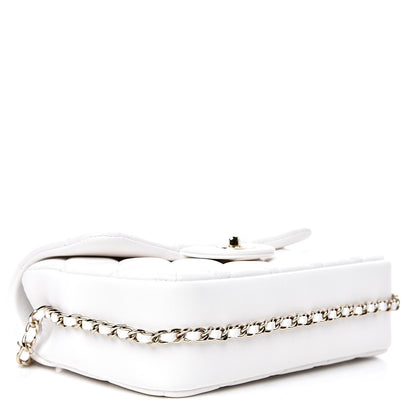 Chanel Lambskin Quilted Small My Precious Flap White 3 of 10