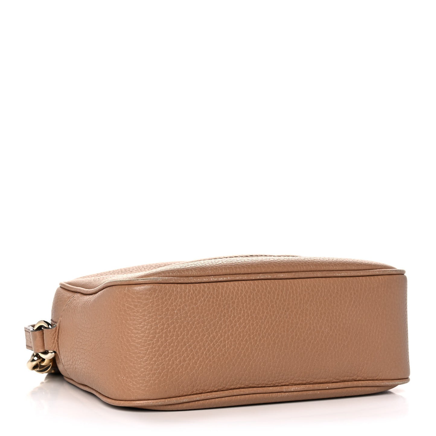 Pebbled Calfskin Small Soho Disco Bag Camelia