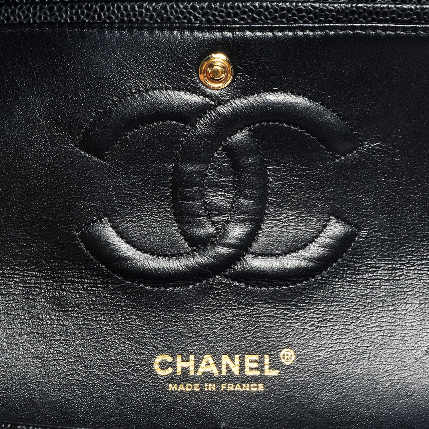 Chanel Caviar Quilted Medium Double Flap Black 6 of 11