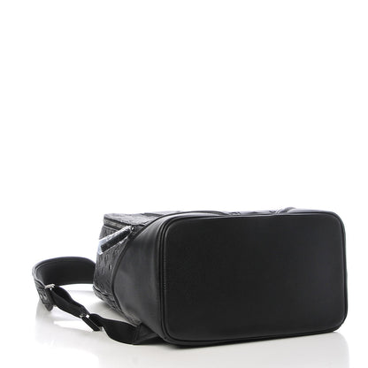 MCM Calfskin Ottomar Monogram Duke Backpack Black 4 of 14