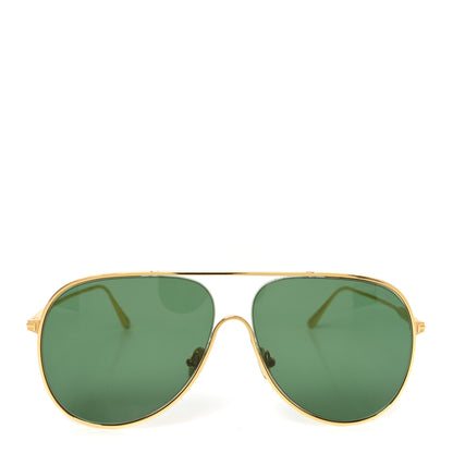 Tom Ford Metal Alec Aviator Sunglasses TF824 Gold Green 2 of 7