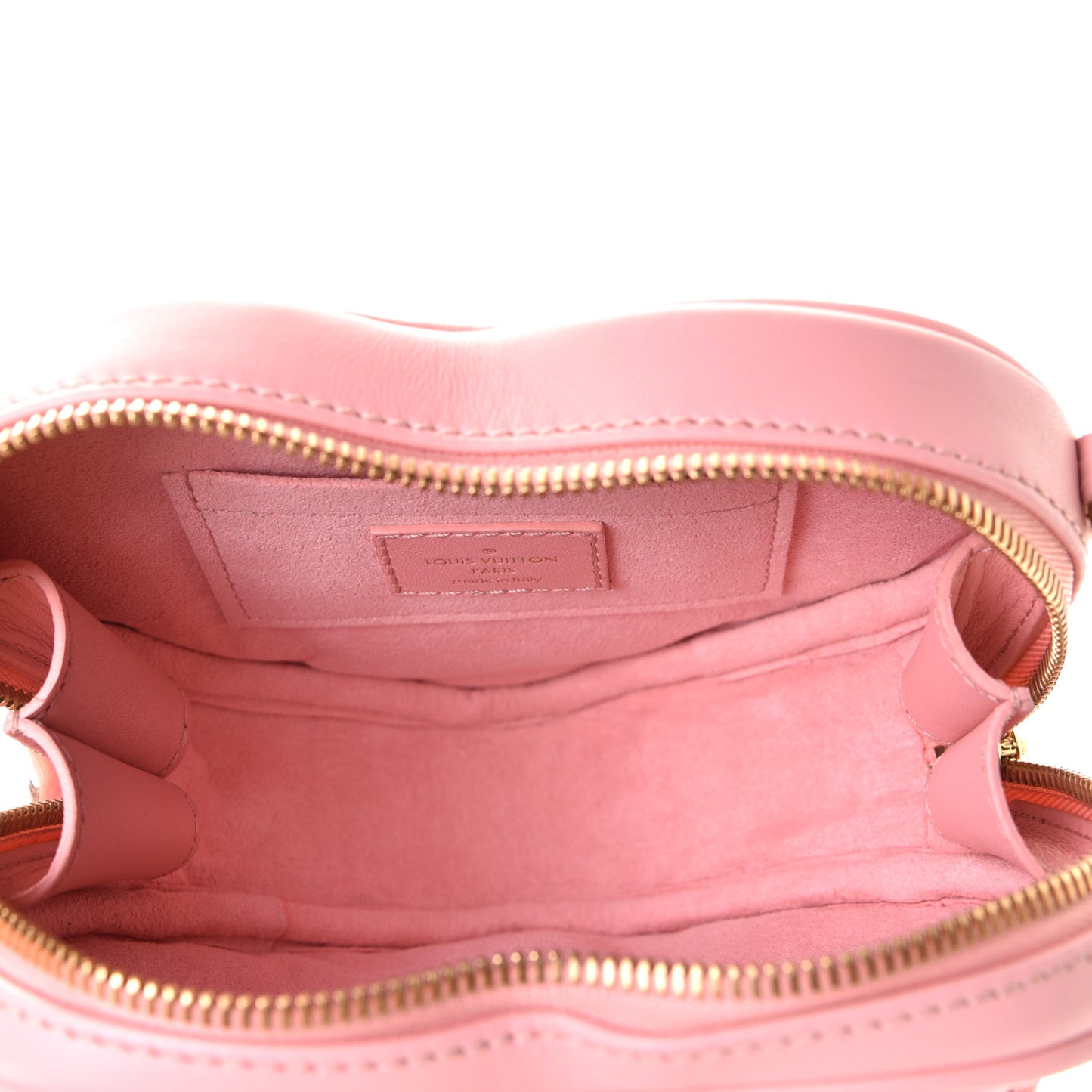 Calfskin New Wave Heart Bag Rose Pomettes