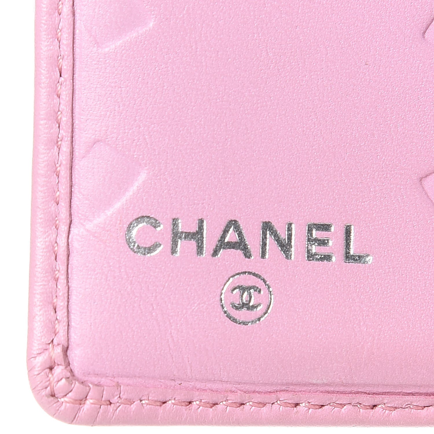 Chanel Calfskin Quilted Cambon Bi-Fold Wallet Pink Black 6 of 14