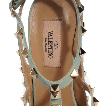 Valentino Garavani Nappa Rockstud Ankle Strap Pumps 40.5 Muted Mint 7 of 7