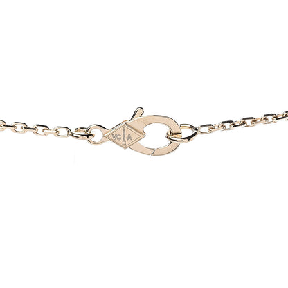 Van Cleef & Arpels 18K Yellow Gold Mother of Pearl Vintage Alhambra Pendant Necklace 5 of 6