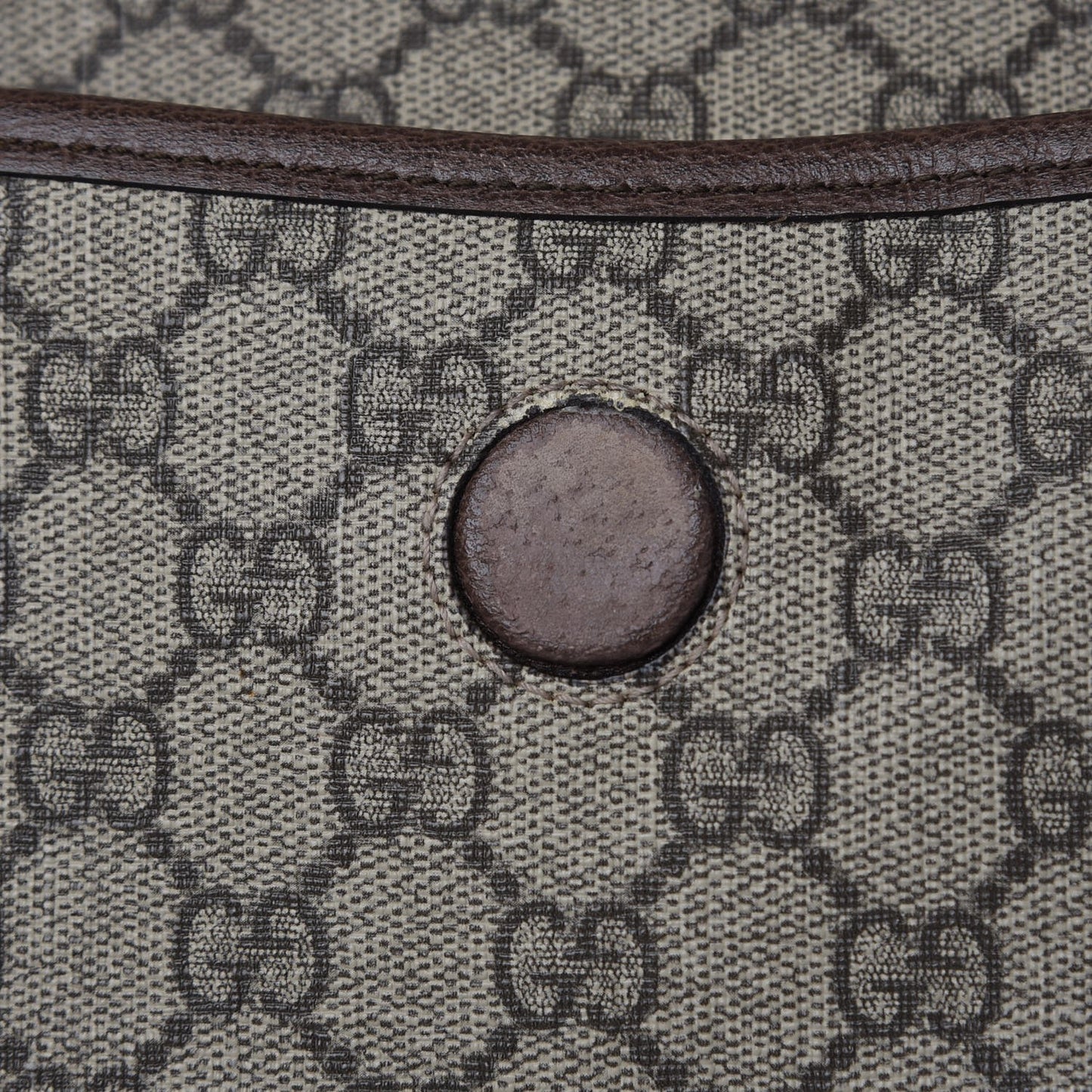 GG Supreme Monogram Neo Vintage Web Belt Bag Brown