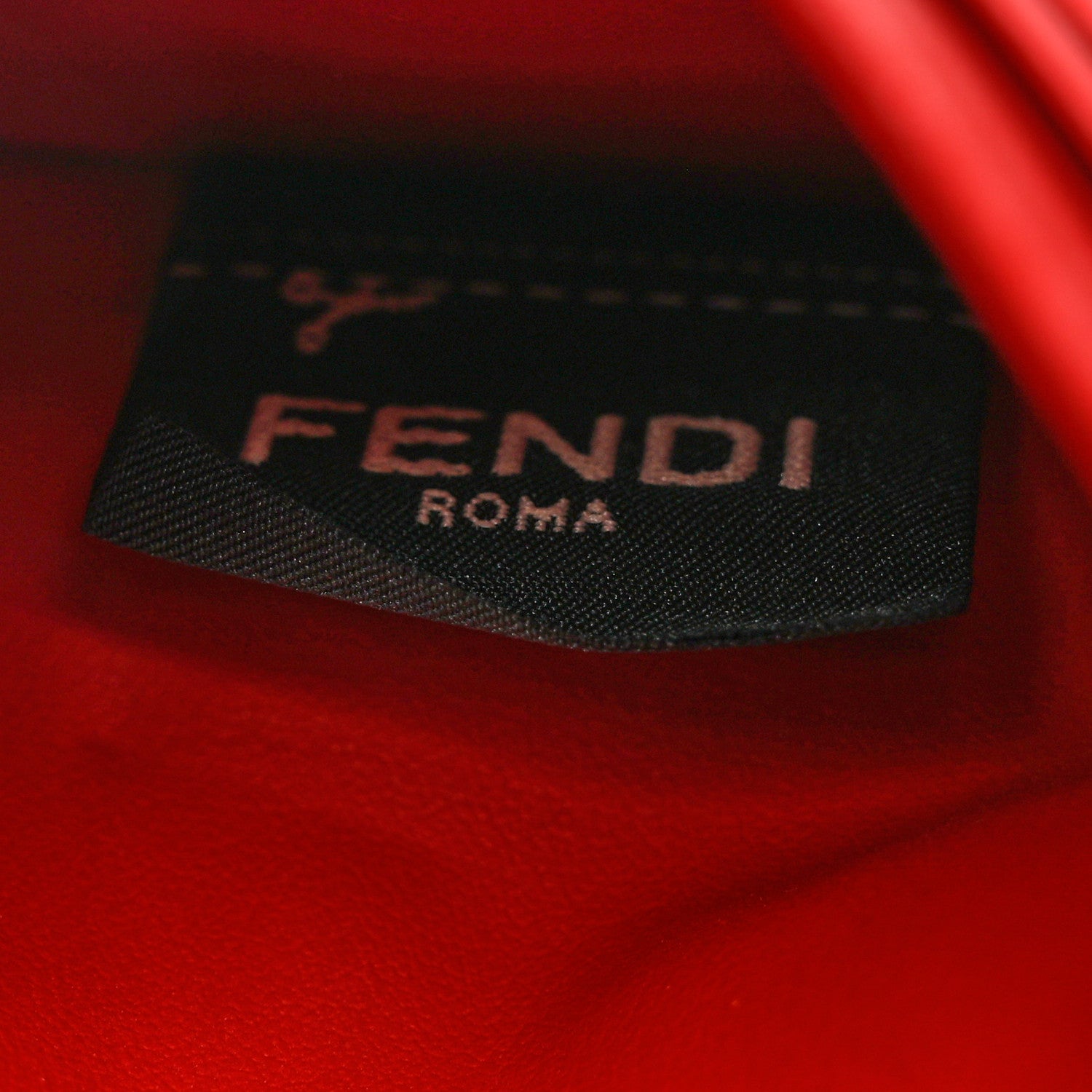 Fendi Vitello Century Monster Eyes Inlay Card Holder Black Giallo Rosso 9 of 10