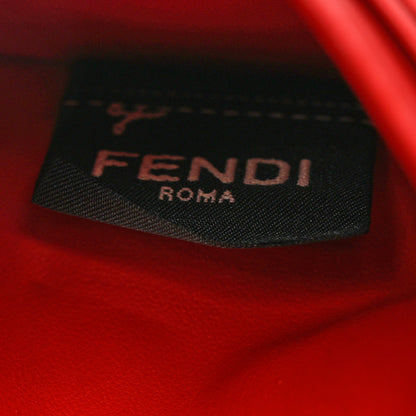 Fendi Vitello Century Monster Eyes Inlay Card Holder Black Giallo Rosso 9 of 10