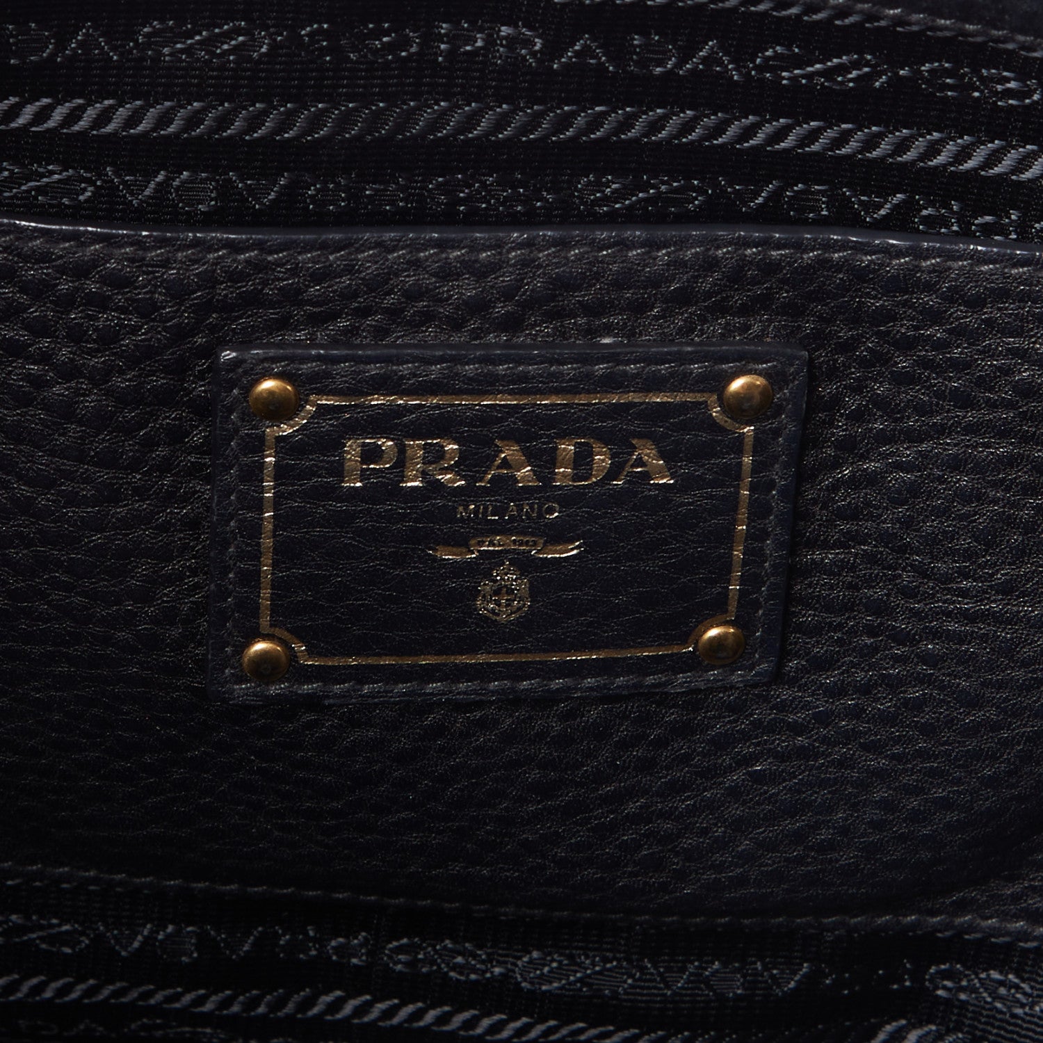Prada Vitello Daino Tote Black 8 of 8